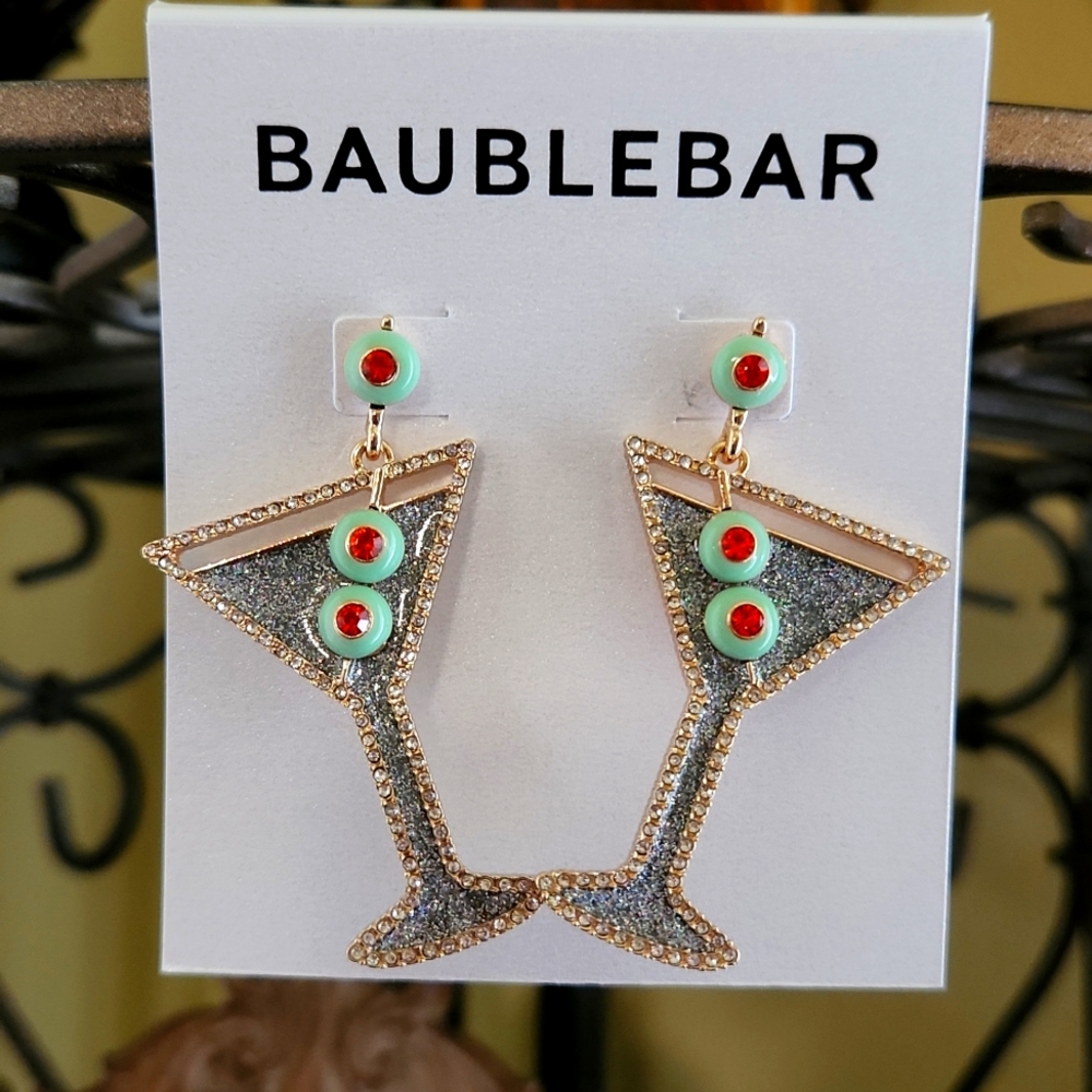 Baublebar cocktail / martini earrings